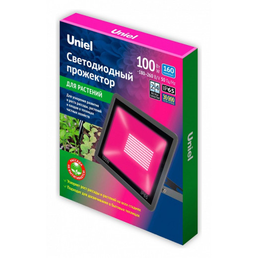 Настенно-потолочный прожектор для растений Uniel ULF-P42 UL-00010385
