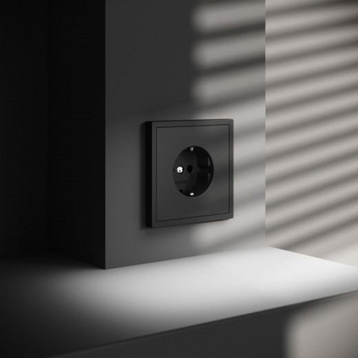 Розетка с заземлением, без рамки Voltum S70 VLS040108