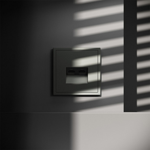 Розетка двойная Ethernet RJ-45 без рамки Voltum S70 VLS060206