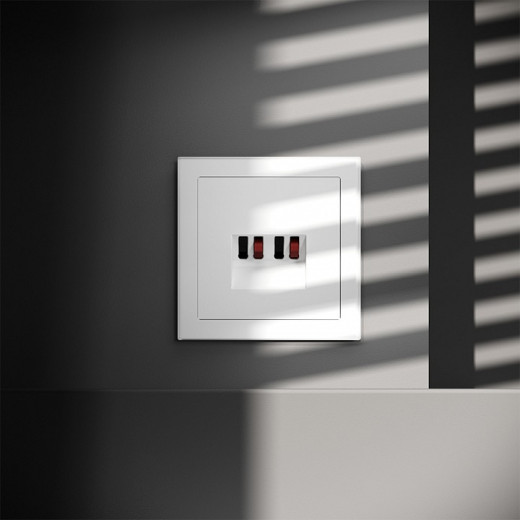 Розетка акустическая без рамки Voltum S70 VLS060302