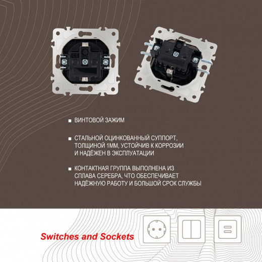 Розетка влагозащищенная с заземлением и со шторкой с крышкой Arte Milano am-203 203.41-1.black