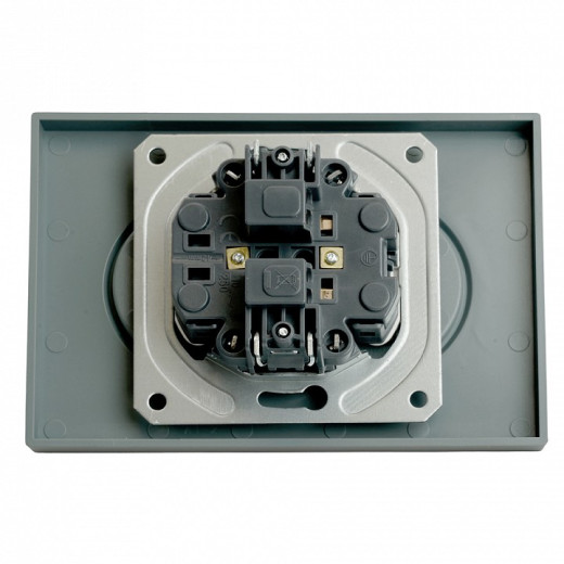 Розетка двойная без заземления, без рамки Stekker Эмили 49955