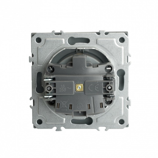 Розетка с заземлением и со шторкой, без рамки Stekker Эмили 49958