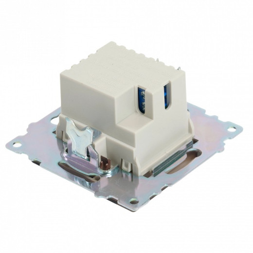 Розетка 2хUSB type A и C без рамки Stekker Катрин 50057