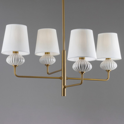 Люстра на штанге Freya Ceramics FR2029PL-04BS