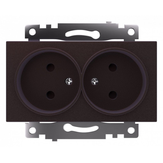 Розетка с заземлением и со шторками Stekker Катрин 49026
