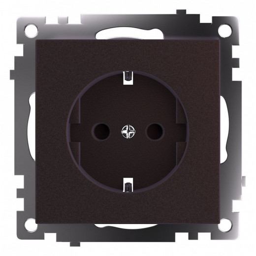 Розетка с заземлением и со шторками, без рамки Stekker Катрин 49028