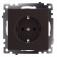 Розетка с заземлением и со шторками, без рамки Stekker Катрин 49028