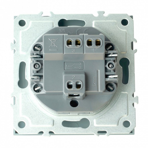 Выключатель одноклавишный без рамки Stekker Эмили 49945