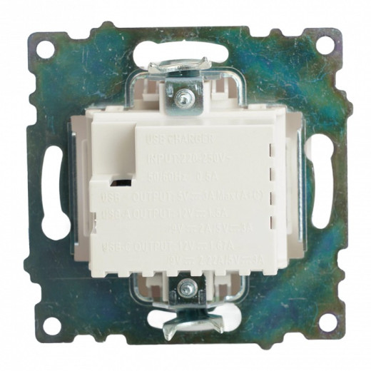 Розетка 2хUSB type A и C без рамки Stekker Катрин 50051