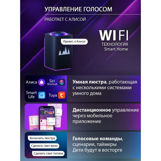 Потолочная люстра Natali Kovaltseva SPEKTR LED SMART 84006