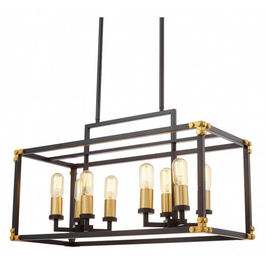 Подвесной светильник LUMINA DECO Waldorf LDP 1140-8 BK+MD