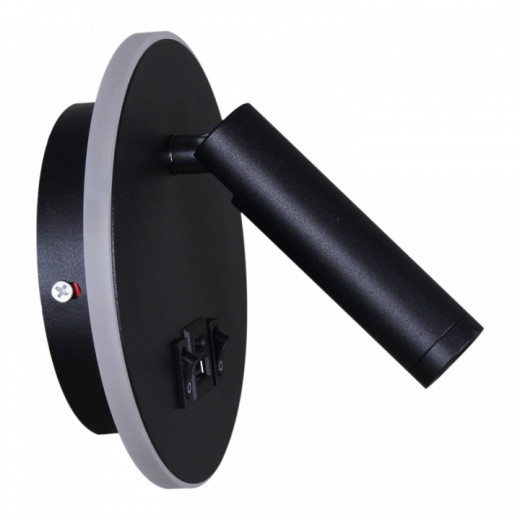 Бра 86203-9.2-001KT LED12W+USB BK