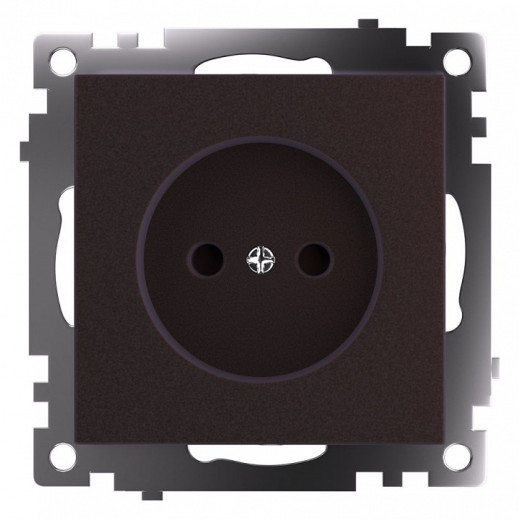 Розетка с заземлением и со шторками Stekker Катрин 49025