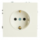 Розетка без заземления и со шторкой, без рамки Stekker RST16-5110-01 49880