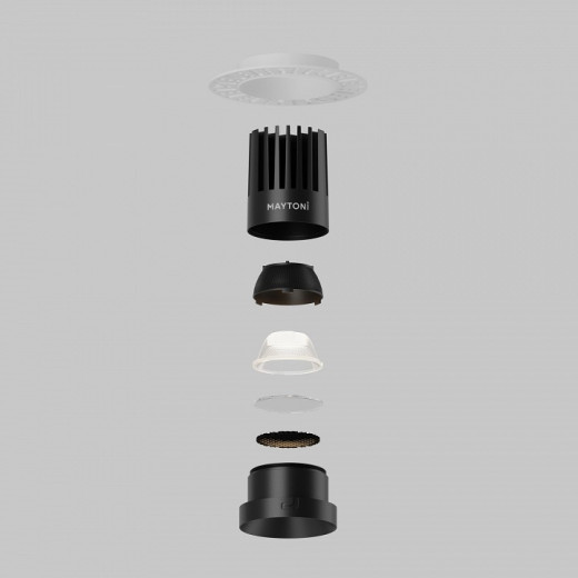 Встраиваемый светильник Maytoni Dip DL121-15W-4K-TRS-B