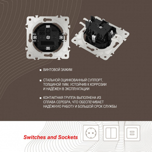 Розетка влагозащищенная с заземлением и со шторкой с крышкой Arte Milano am-202 202.41-1.black