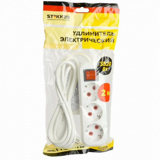 Удлинитель с выключателем Stekker Stekker 49353