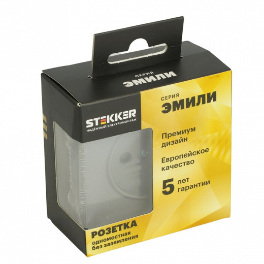 Розетка без заземления, без рамки Stekker Эмили 49954