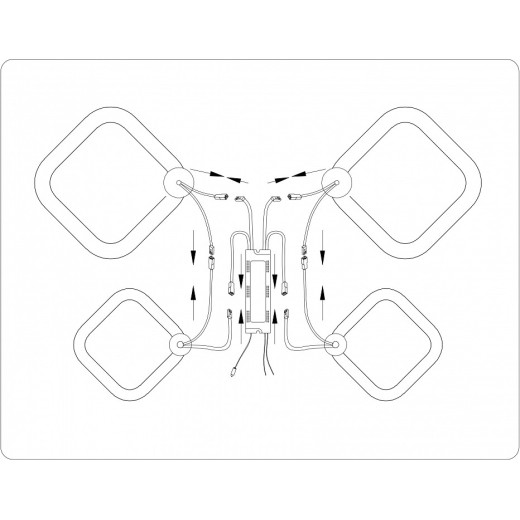 Потолочная люстра Ambrella Light FA FA3822