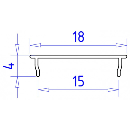 Профиль накладной гибкий Ambrella Light GP GP1600WH