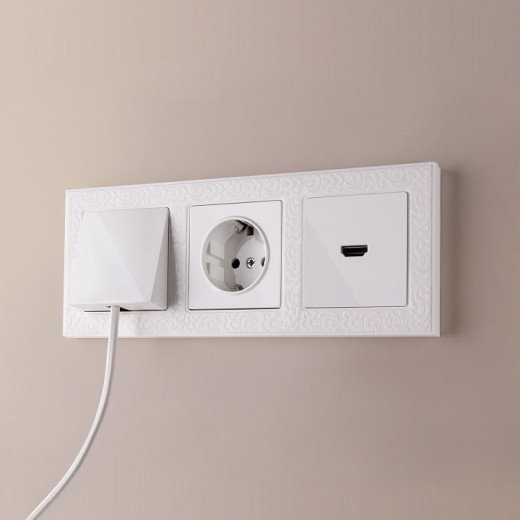 Розетка с заземлением и со шторками, без рамки Werkel белый W1171101