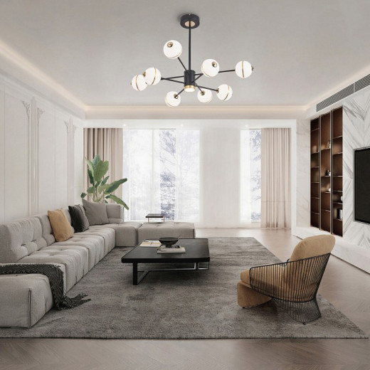 Люстра на штанге Arte Milano Ferrara-72069 272069/8 BK