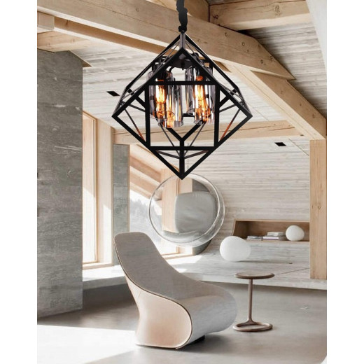 Подвесная люстра LUMINA DECO Brutte LDP 11339-4 BK