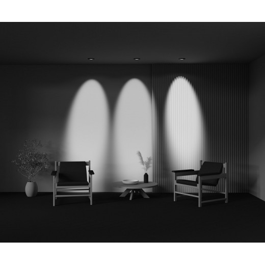 Встраиваемый светильник Maytoni Lens DL105-12W4K-B