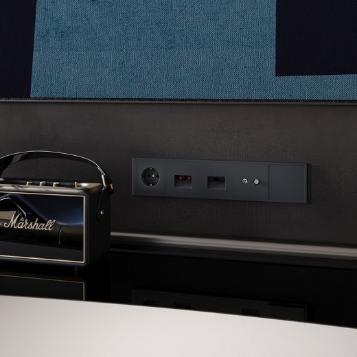 ТВ-розетка и SAT-розетка оконечная без рамки Voltum S70 VLS060407