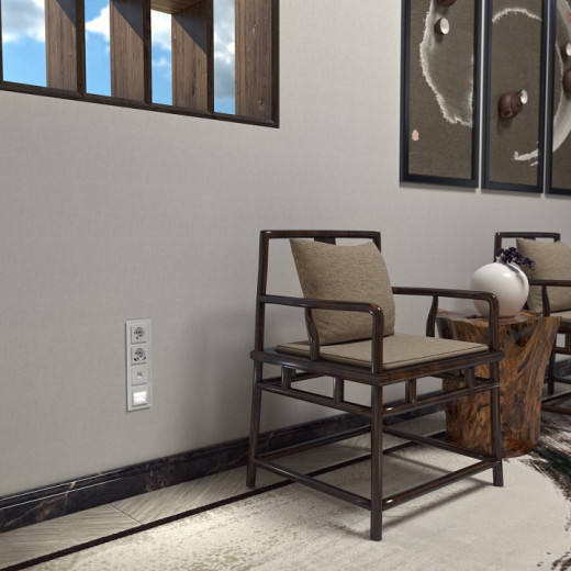 Розетка с заземлением и со шторками и 2хUSB, без рамки Werkel белый W1171501