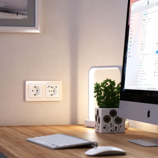 Рамка на 2 поста Werkel Acrylic (айвори) W0022743