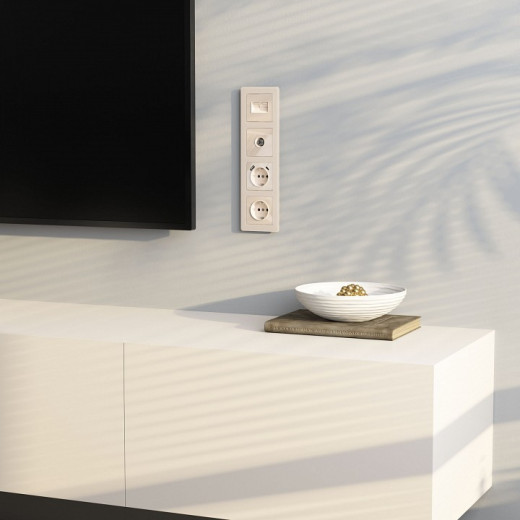 ТВ-розетка без рамки Werkel айвори акрил W1183043