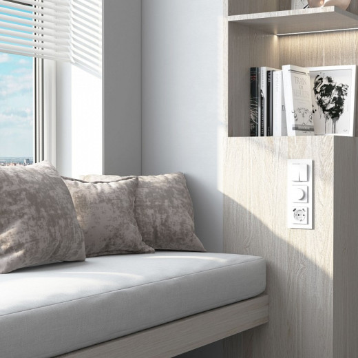 Рамка на 3 поста Werkel Senso (белый, стекло soft-touch) W0033101