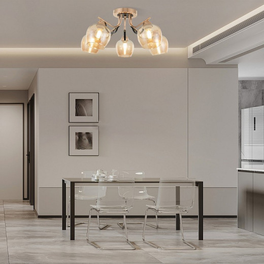 Потолочная люстра Arte Milano AMALFI-322306 322306/5 FG+BK