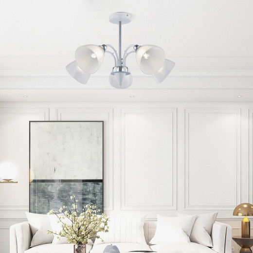 Люстра на штанге Arte Milano Napoli-326008 326008/5 WH+CR