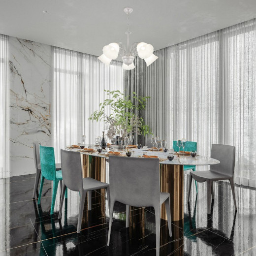 Подвесная люстра Arte Milano Amalfi-8544 338544/5 WT+SL