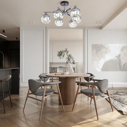 Люстра на штанге Arte Milano Napoli-9354 339354/6 CR+BK