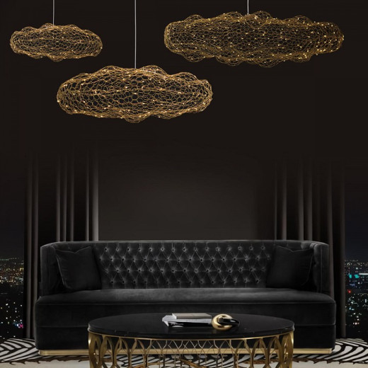 Подвесная люстра Loft it Cloud 10247/1500 Gold