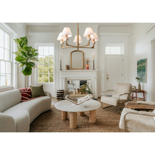 Люстра на штанге Freya Riley FR2043CL-05BS