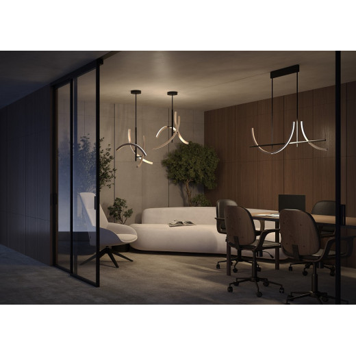 Люстра на штанге Maytoni Wabi MOD428PL-L27BK