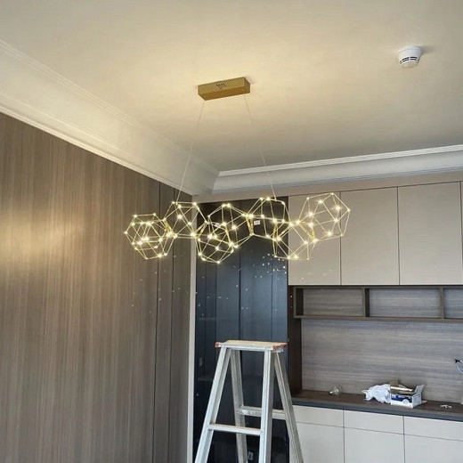 Подвесная люстра O-LUCE Bjork в линию без вставок 1096411-7