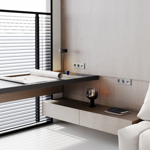 Розетка с заземлением, без рамки Voltum S70 VLS040104