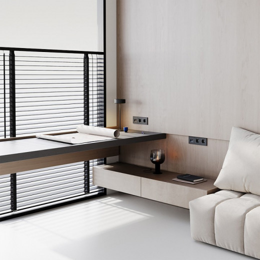 Розетка с заземлением, без рамки Voltum S70 VLS040108