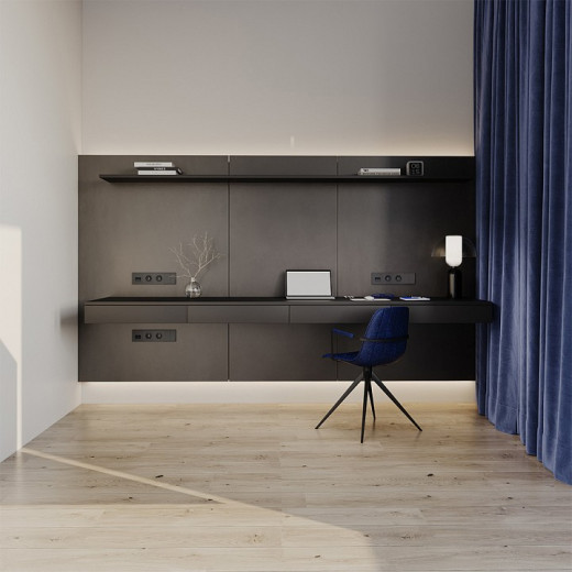 Розетка с заземлением и со шторкой, без рамки Voltum S70 VLS040207