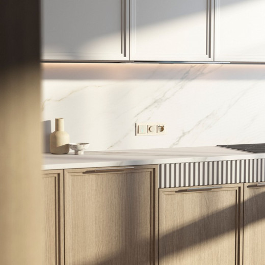 Диммер без рамки Werkel шампань рифленый W1142010