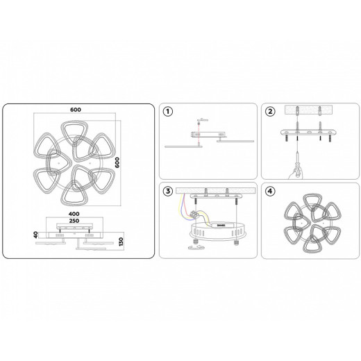 Потолочная люстра Ambrella Light FA FA2921