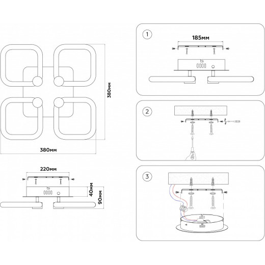 Потолочная люстра Ambrella Light FA FA3819