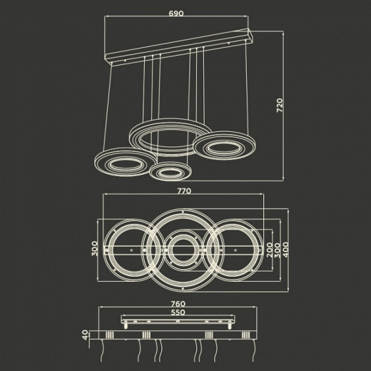 Подвесной светильник Ambrella Light FA FA4325