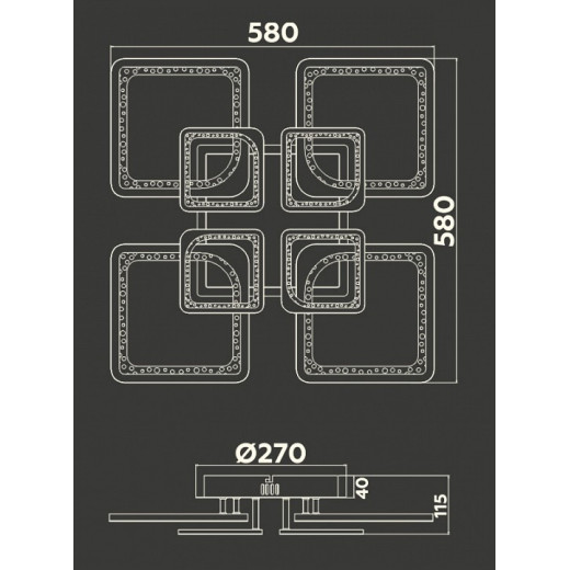 Потолочная люстра Ambrella Light FA FA4424